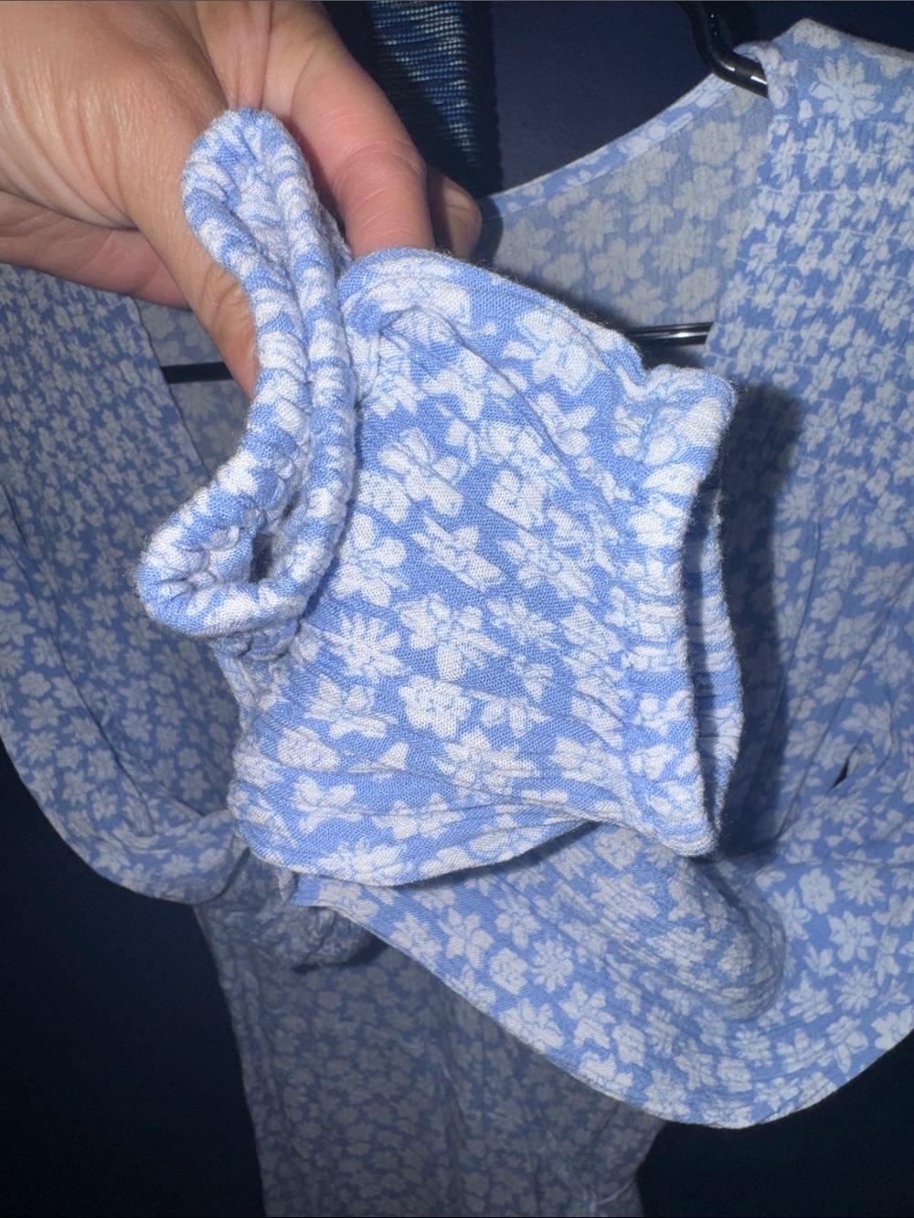 Billabong -Sky Blue Floral Wrap Dress Size Small 🌼 - Picture 13 of 17